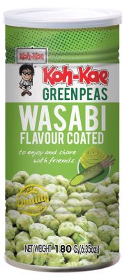 Wasabin makuisia vihreitä herneitä